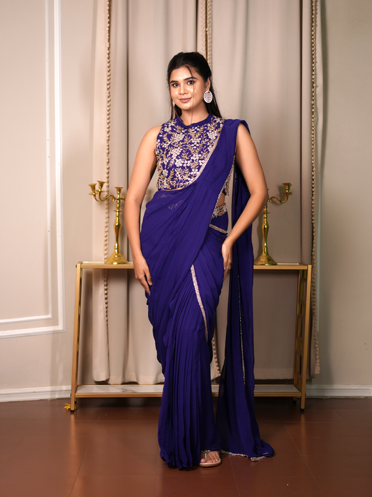 Royal Bloom Saree Set