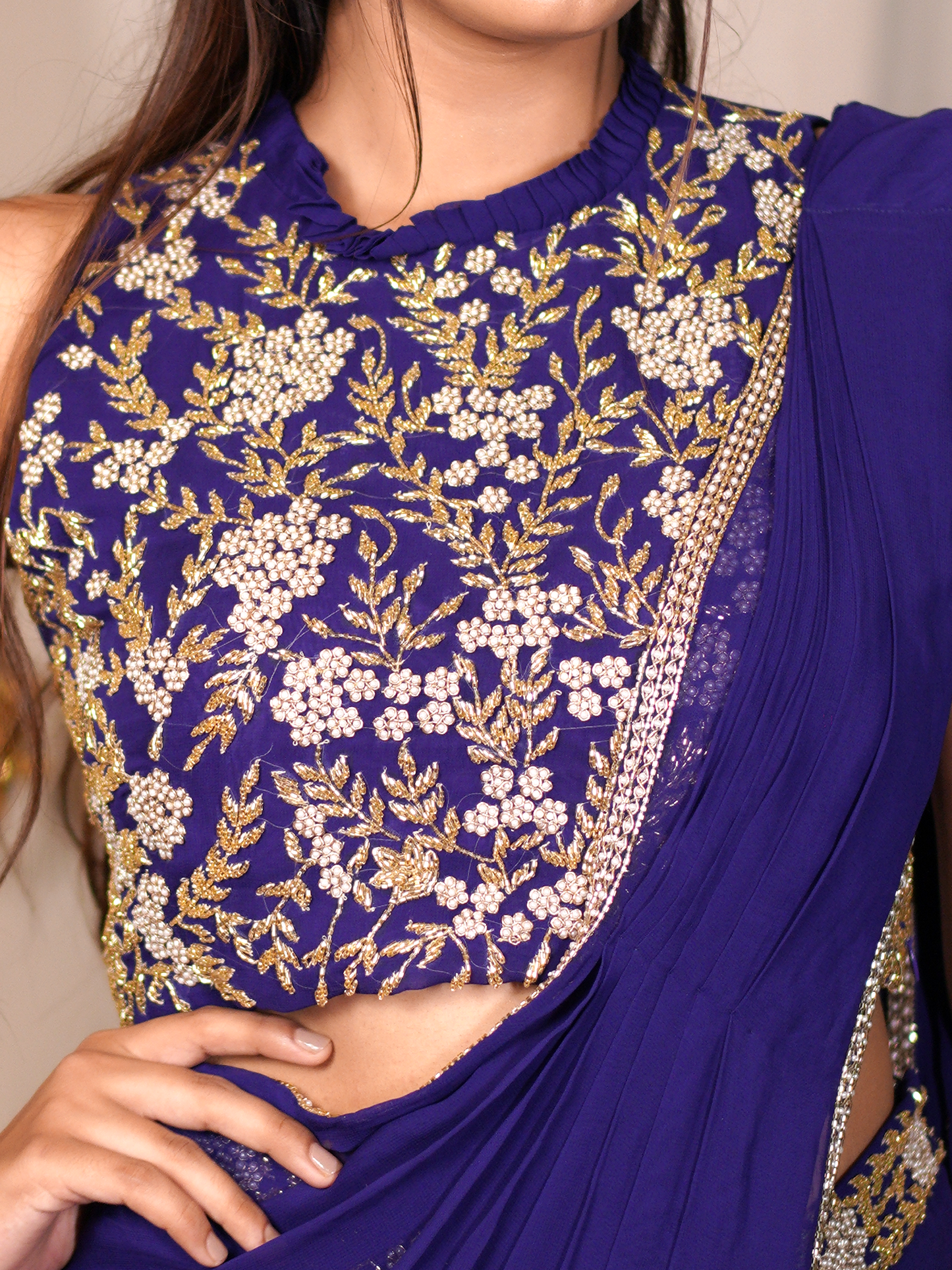 Royal Bloom Saree Set