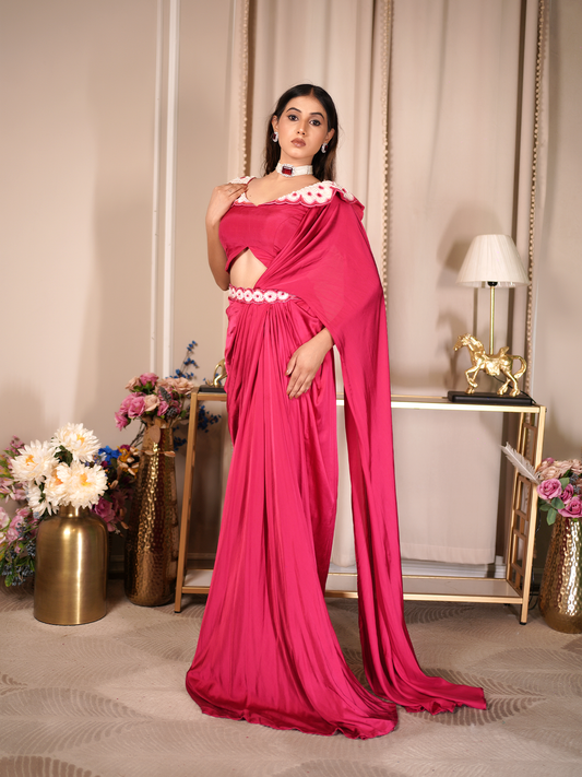 Roseate Ruffle Drape Set