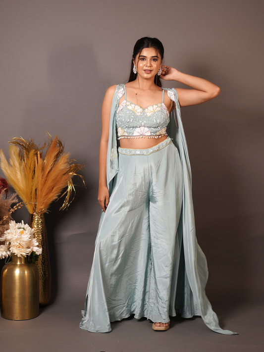 Aqua Gleam Co-ord Set