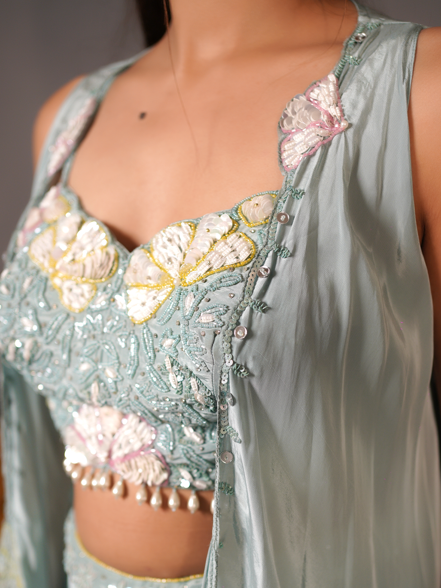 Aqua Gleam Co-ord Set