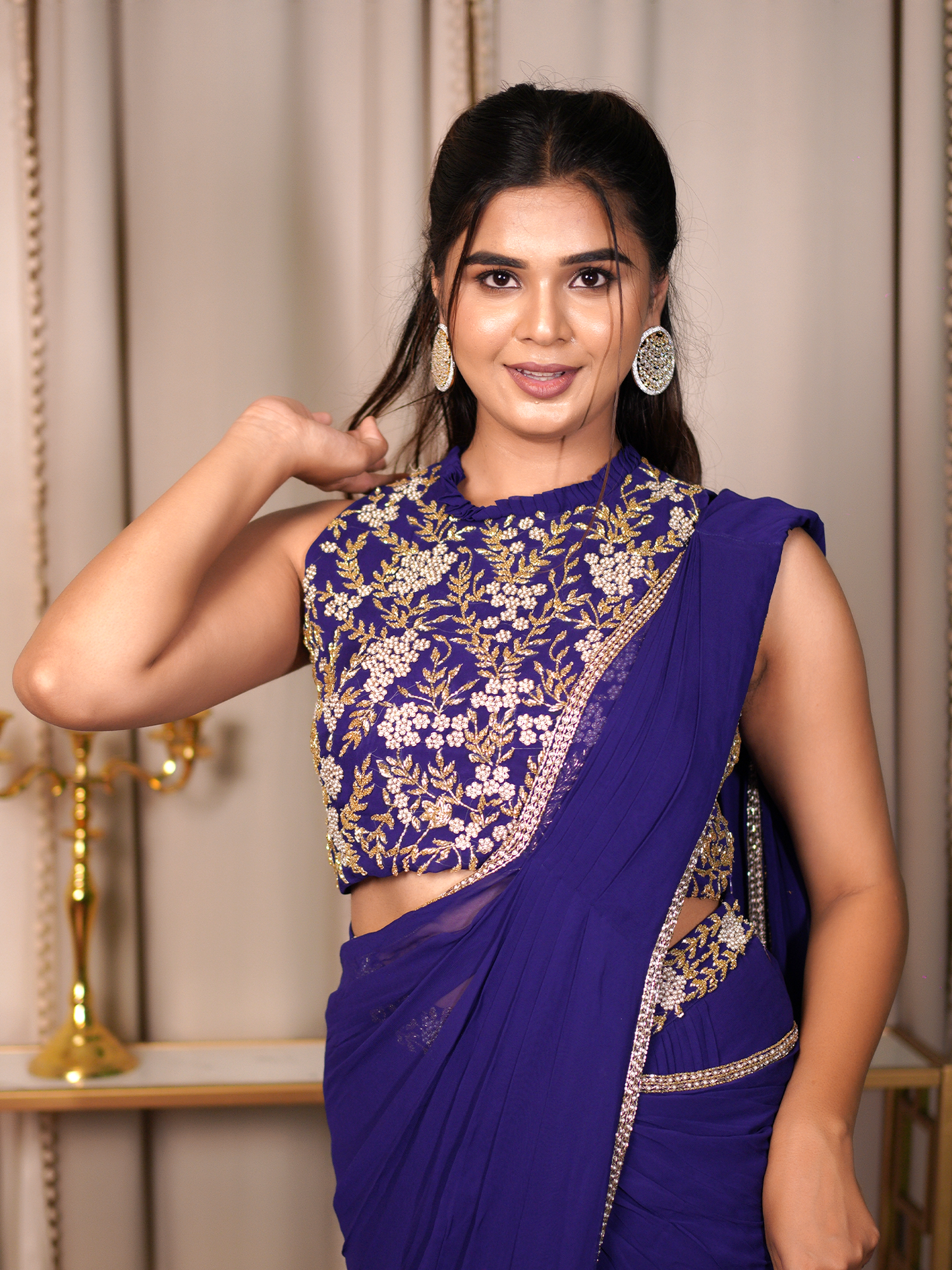 Royal Bloom Saree Set