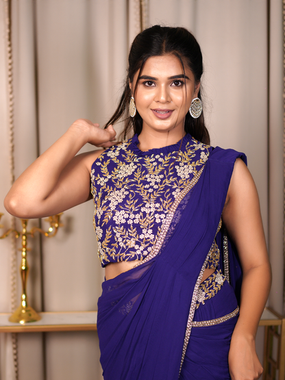 Royal Bloom Saree Set