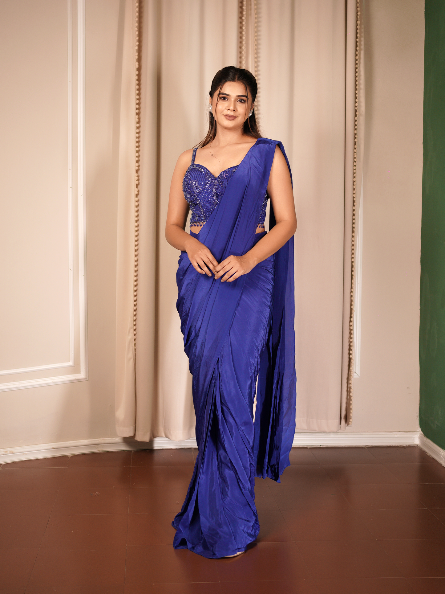 Midnight Allure Saree Set