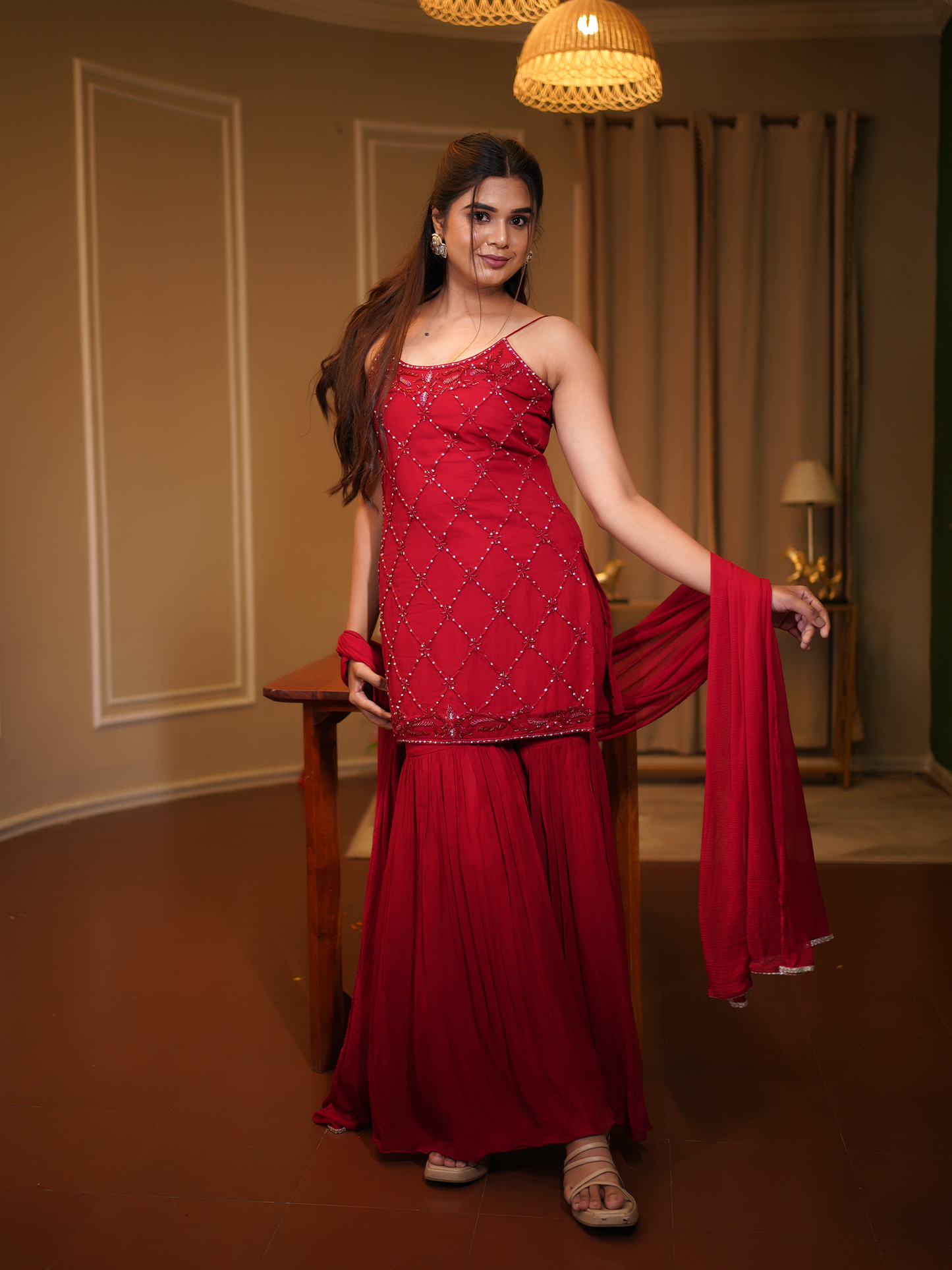 Ruby Riwaaz Sharara Set