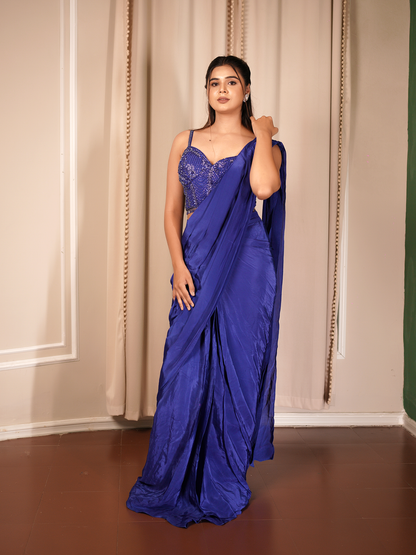 Midnight Allure Saree Set