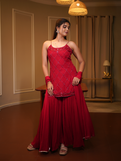 Ruby Riwaaz Sharara Set