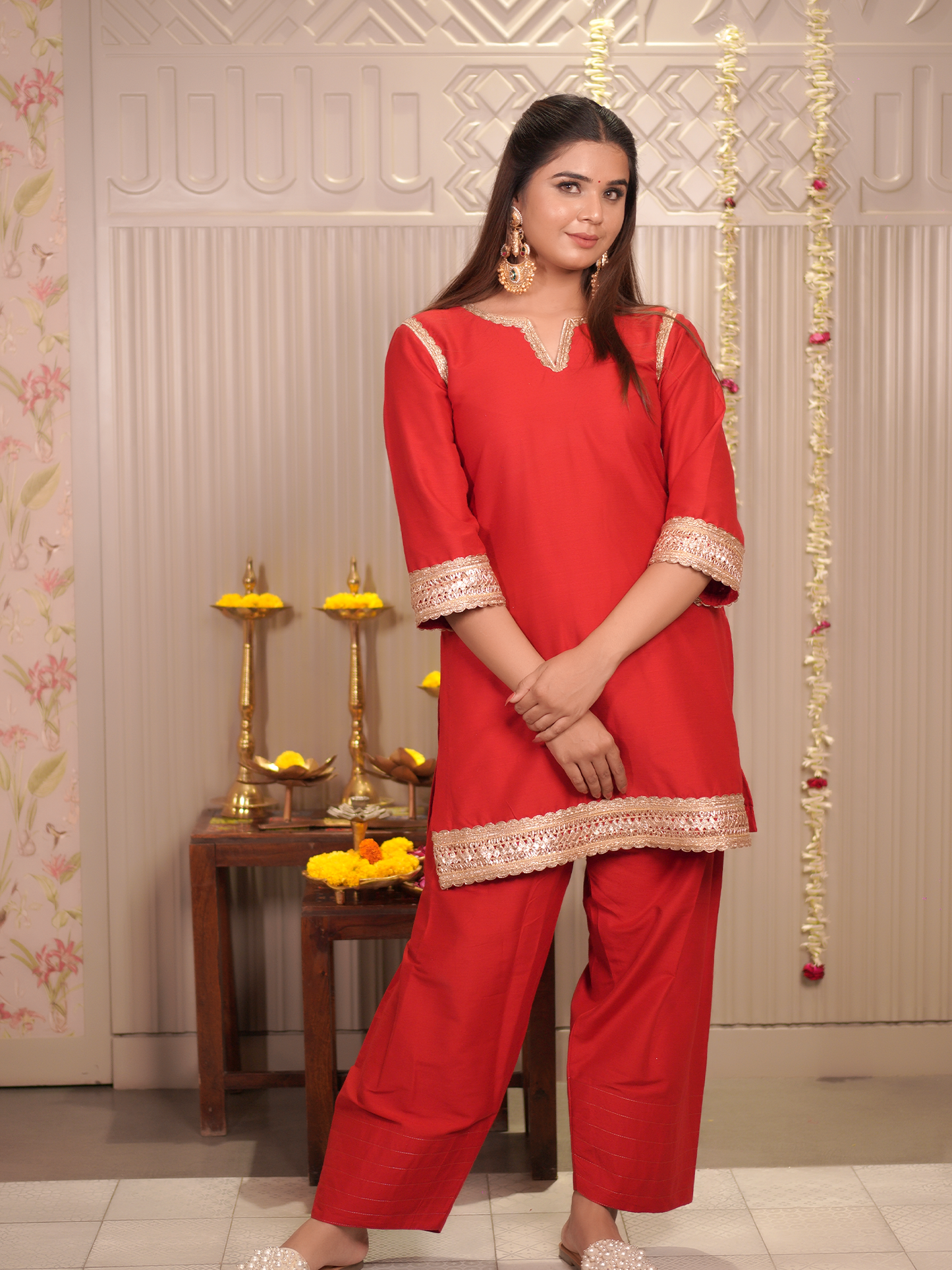 Scarlet Shine Handcrafted Kurta Set