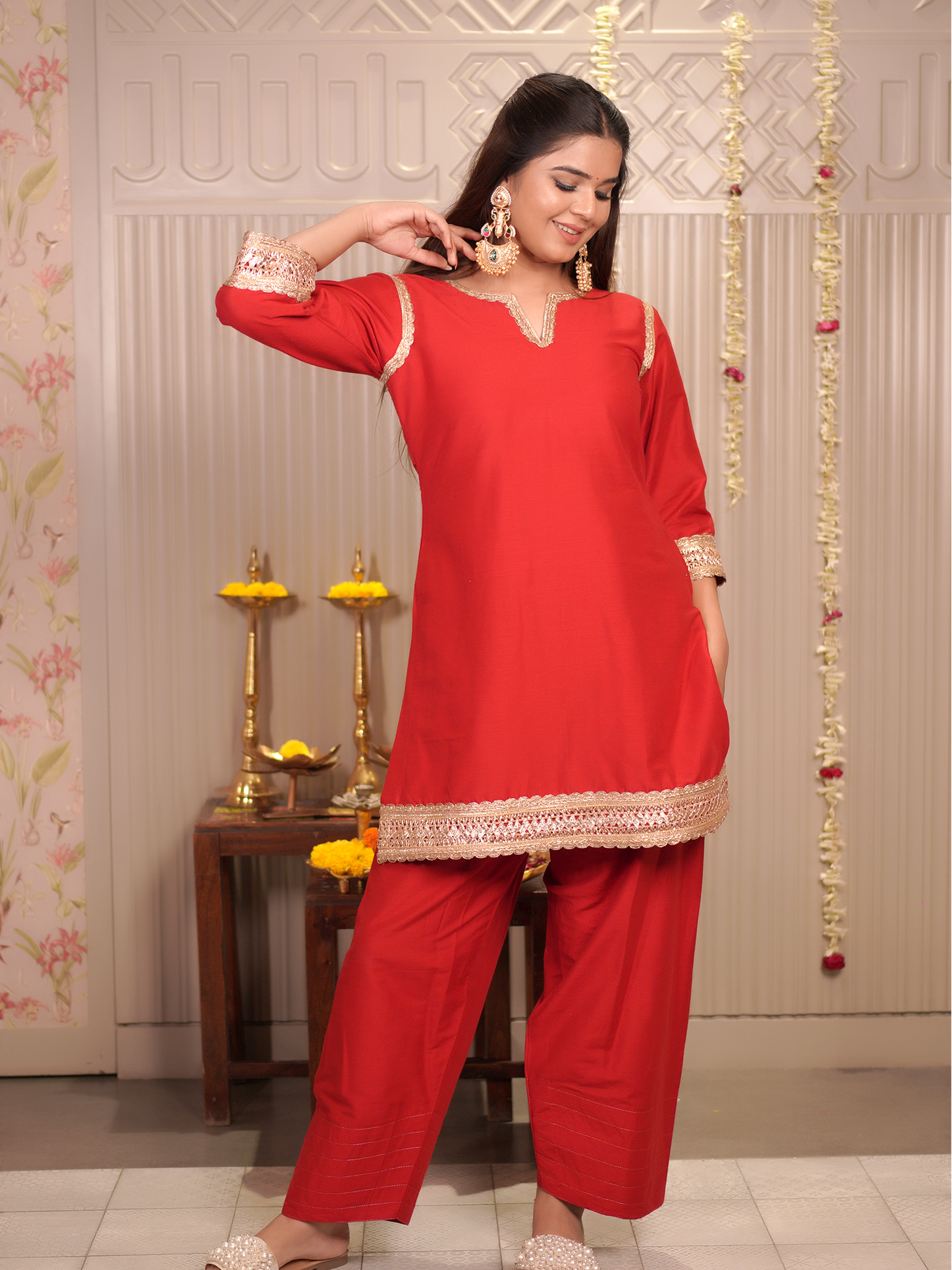 Scarlet Shine Handcrafted Kurta Set