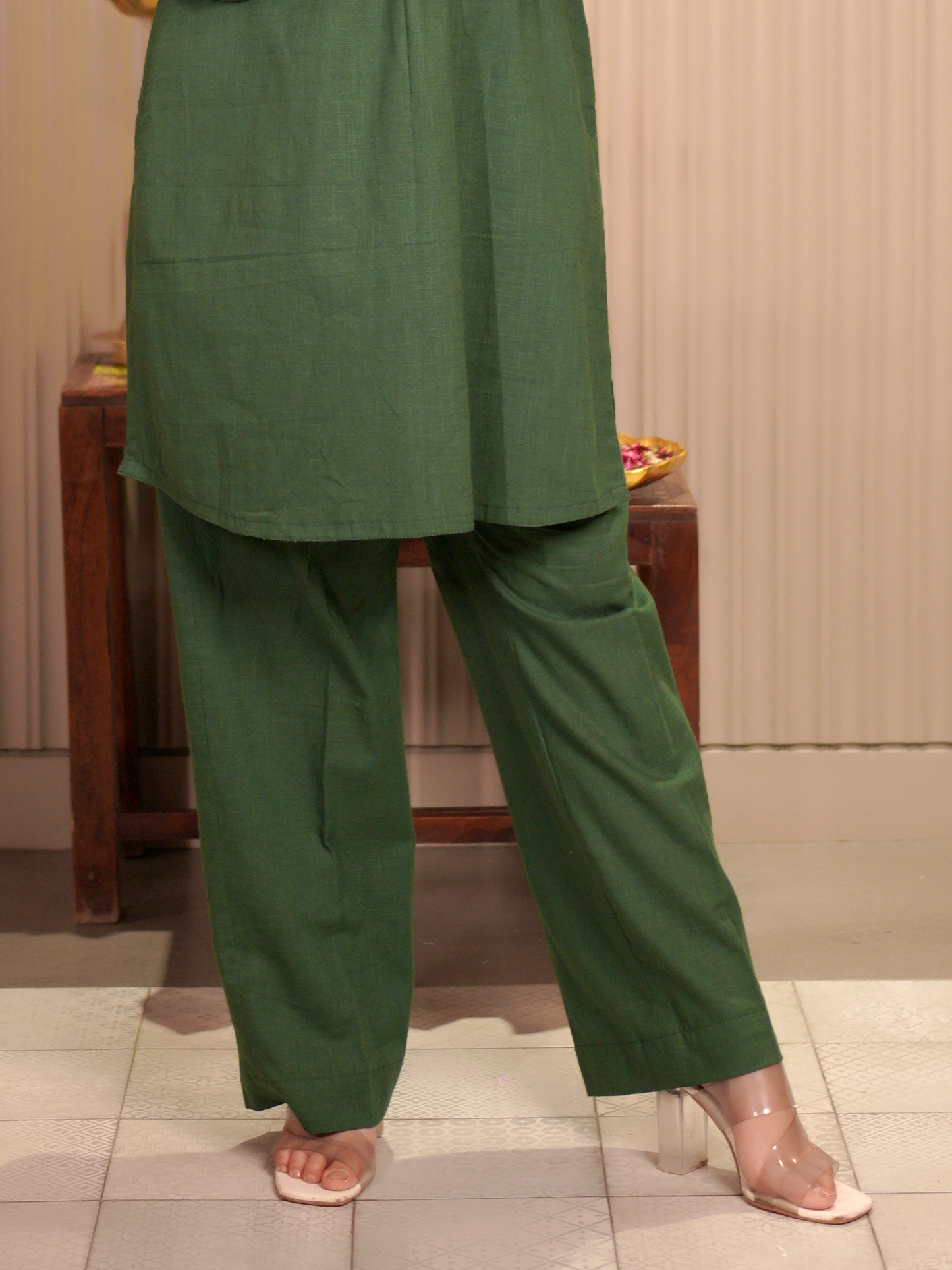 Mehfil – Olive Green Kurta Set