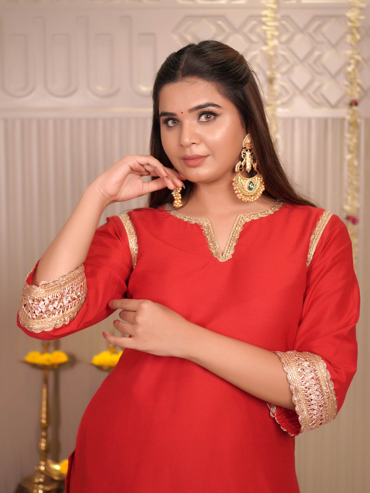 Scarlet Shine Handcrafted Kurta Set