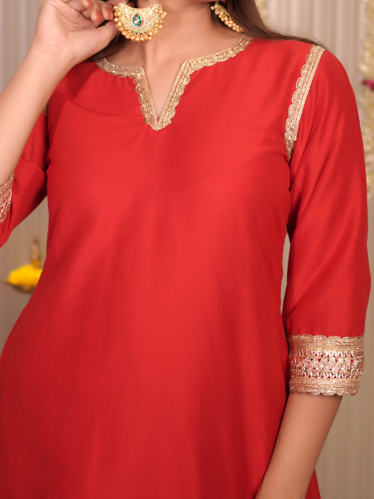 Scarlet Shine Handcrafted Kurta Set