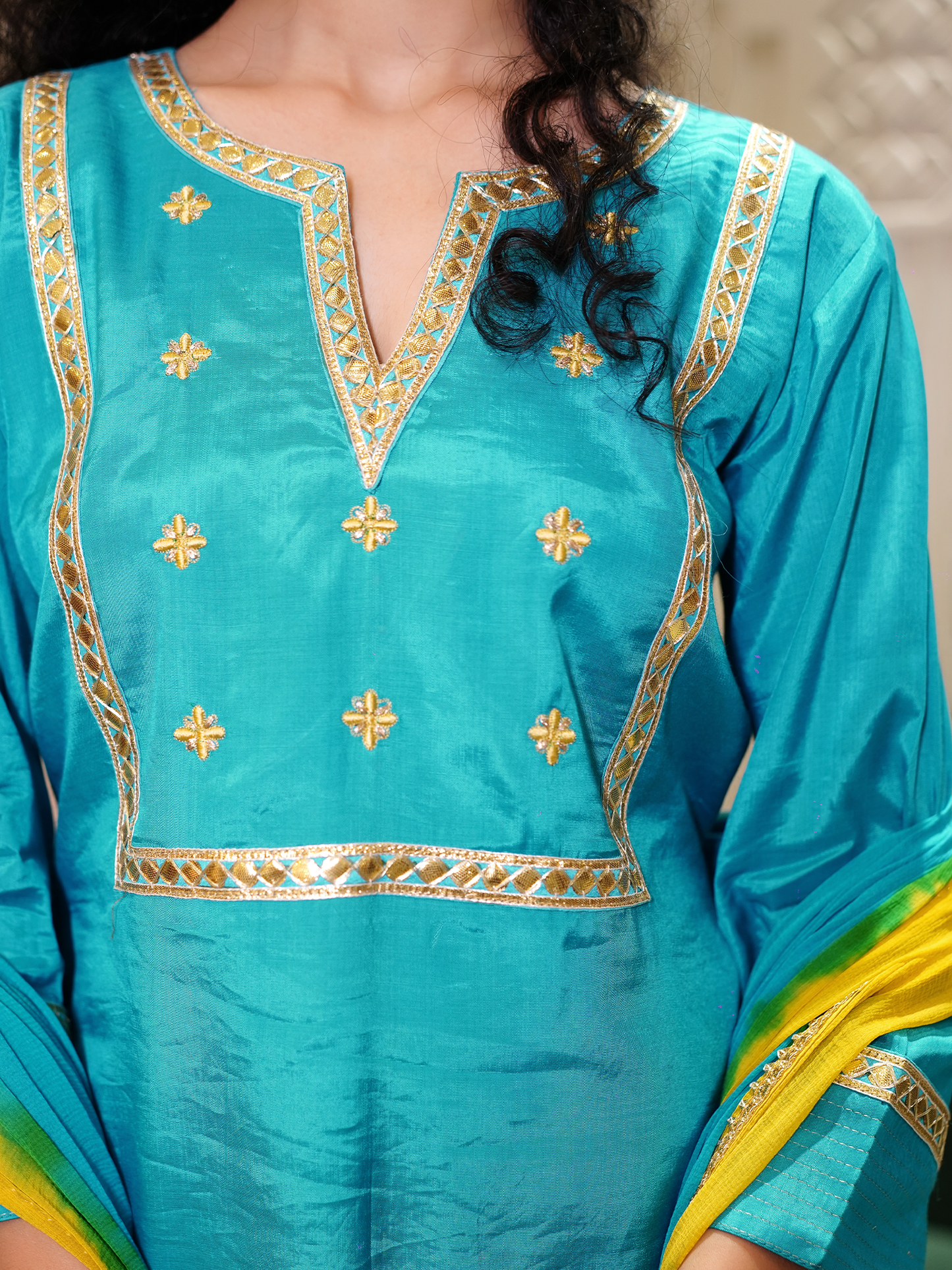 Emerald Majesty sharara Kurta Set
