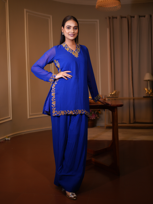 Midnight Bloom Farsi Suit Set