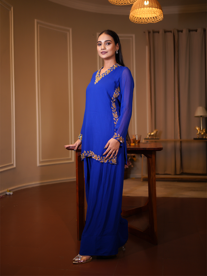 Midnight Bloom Farsi Suit Set