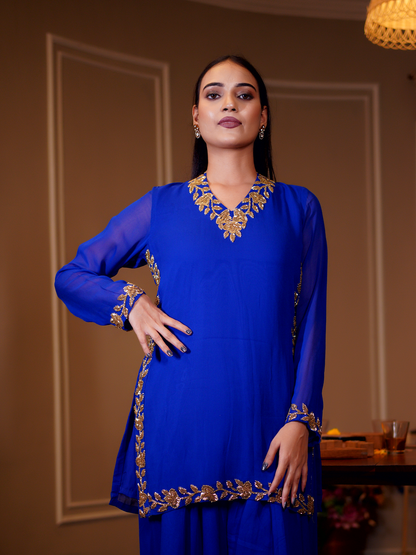 Midnight Bloom Farsi Suit Set