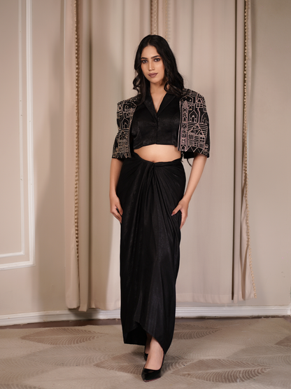 Midnight Grace Drape Set