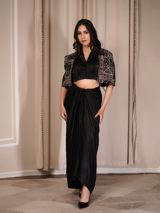 Midnight Grace Drape Set