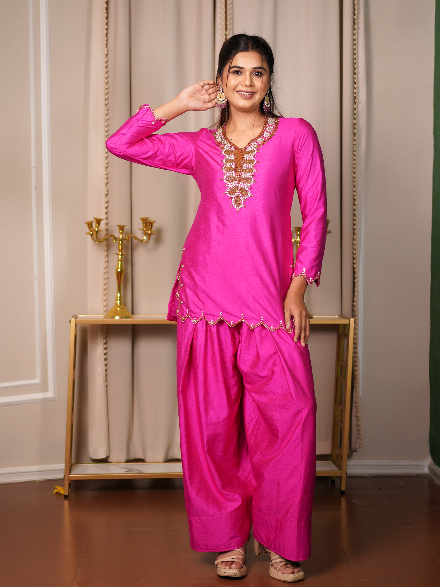 Gulabi Noor – Pink Kurta Set