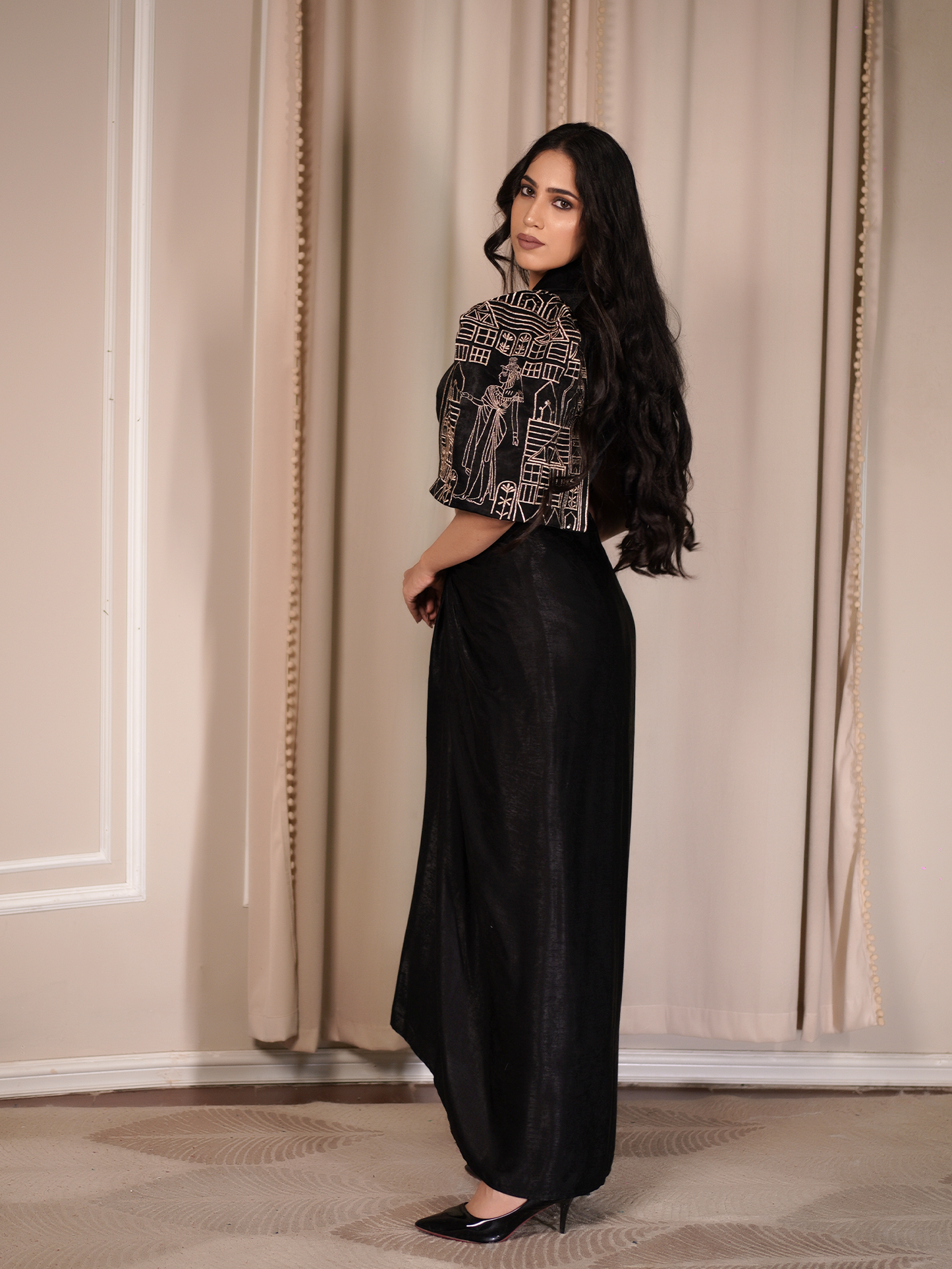 Midnight Grace Drape Set