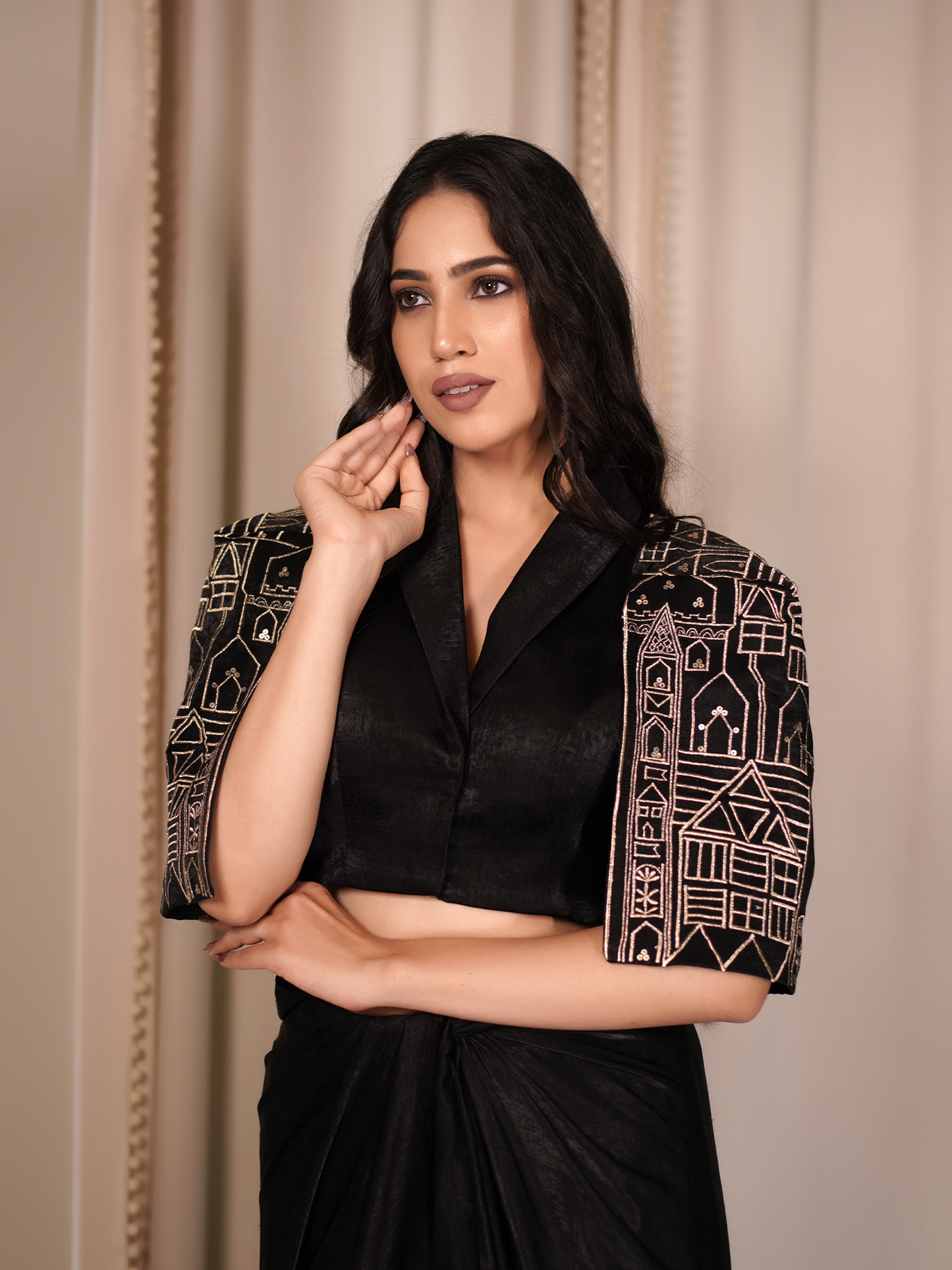 Midnight Grace Drape Set