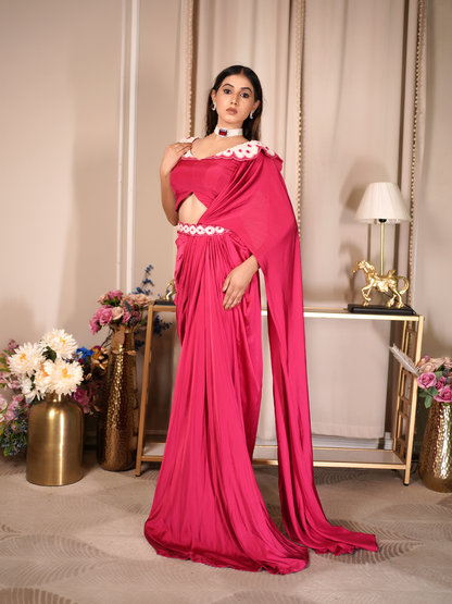 Roseate Ruffle Drape Set