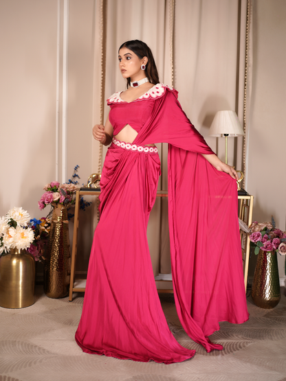 Roseate Ruffle Drape Set