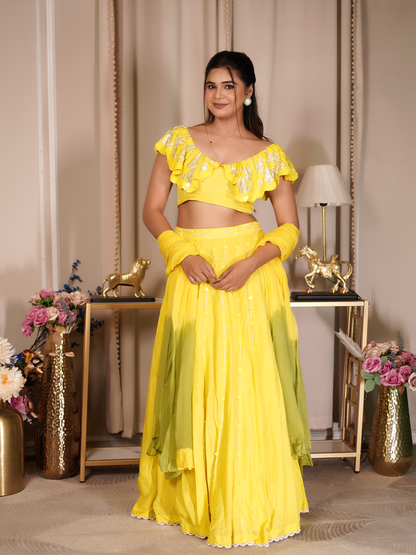 Sunshine Ruffle Lehenga Set