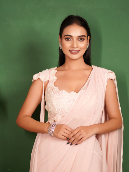 Blush Whisper Drape Set