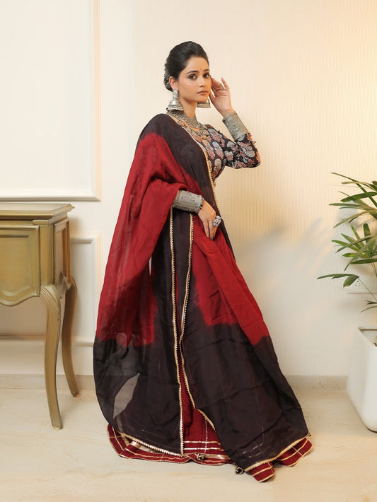 Ruby Paisley Heritage Lehenga