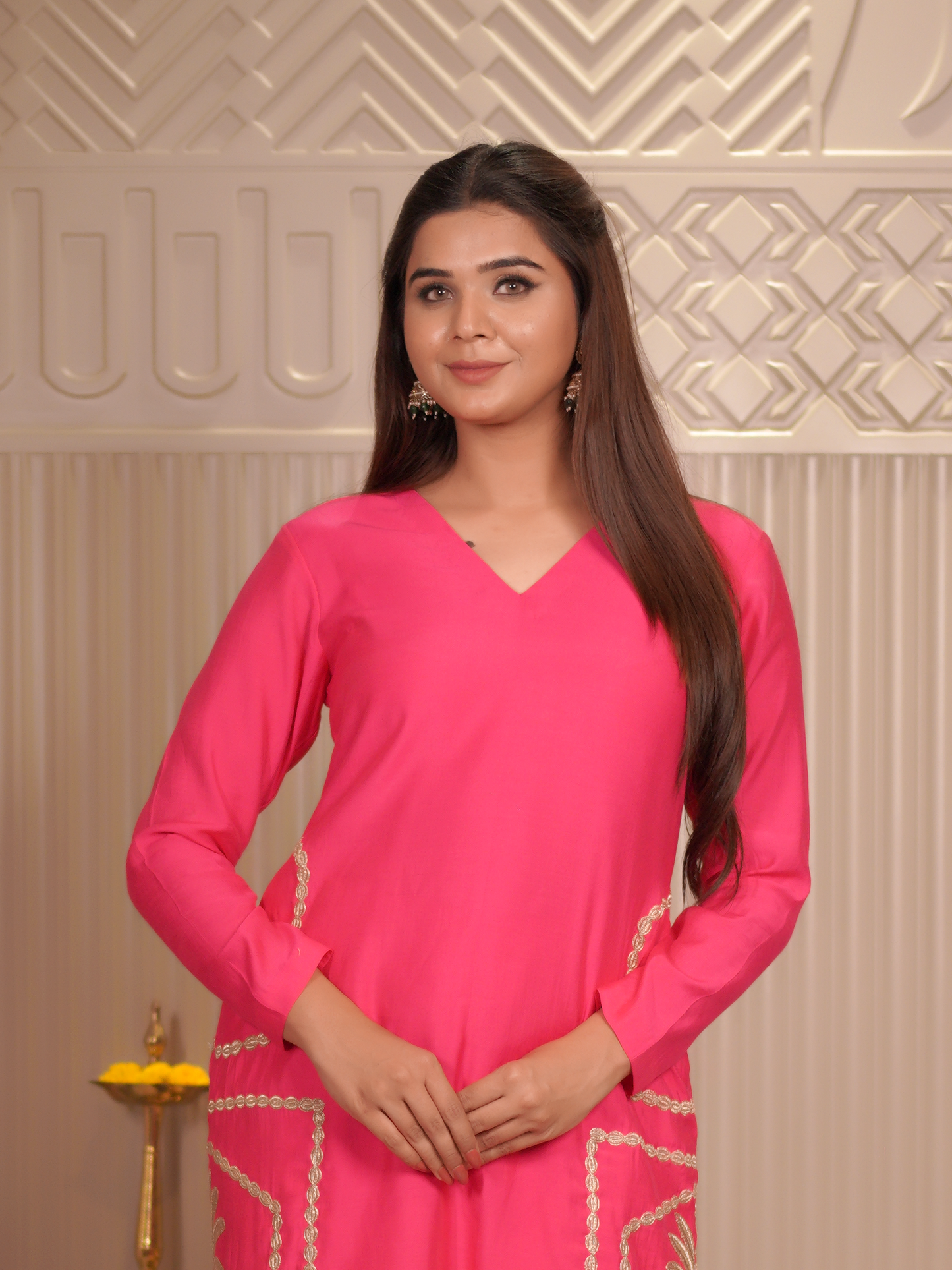 Gulabi Baag – Handcrafted Zari Kurta Set