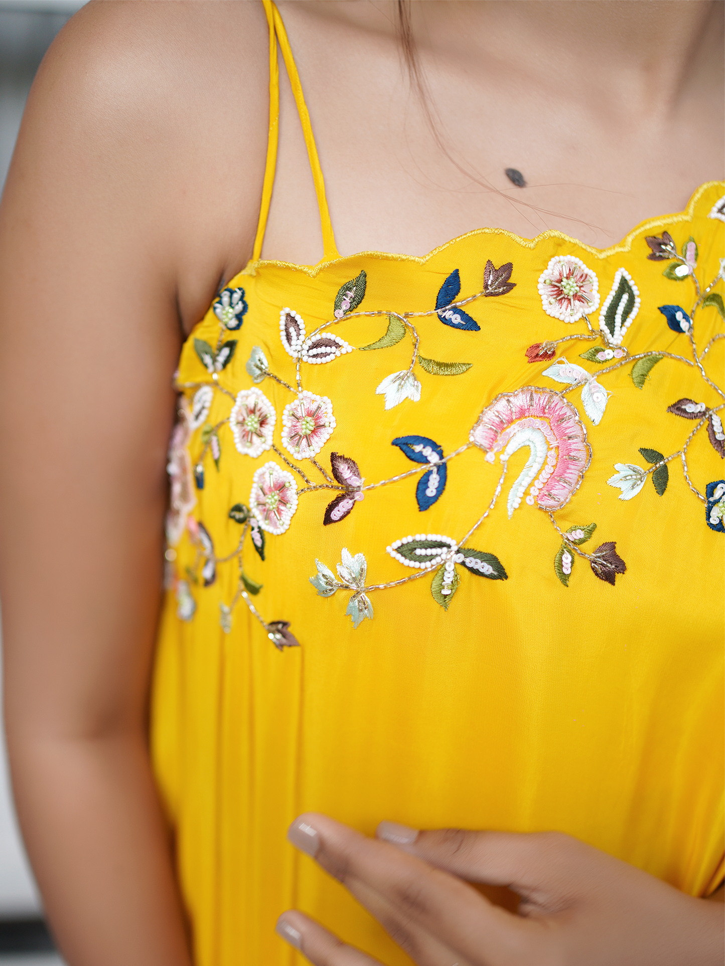 Sunehri Charm Drape Set