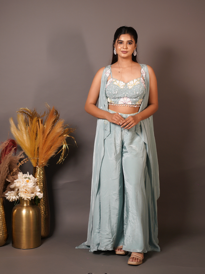 Aqua Gleam Co-ord Set