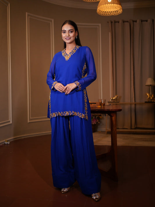 Midnight Bloom Farsi Suit Set